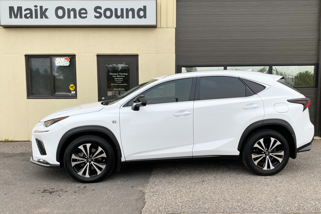 Lexus 2020 NX300 with professional window tint in North Bay